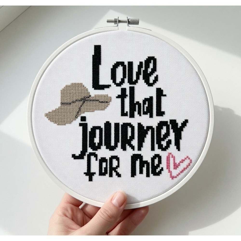 Schitt's Creek - Love that Journey for me Quote - Counted Cross Stitch Pattern - Picture 3 of 5